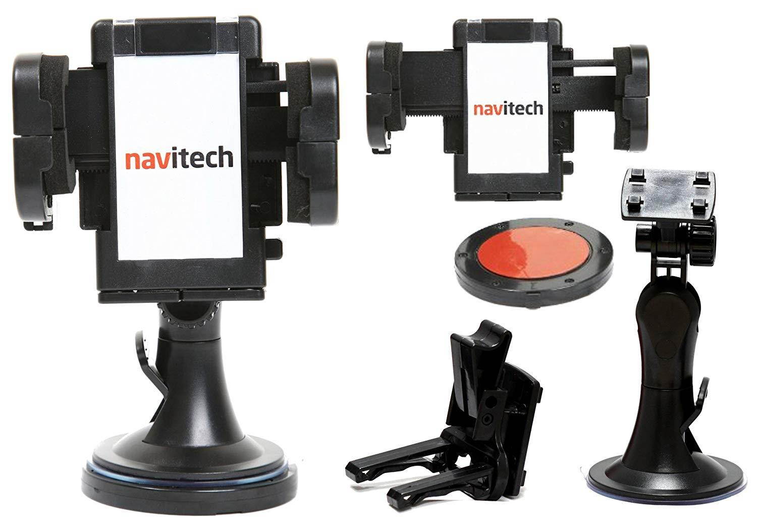 Navitech in Car Suction Cup Windscreen/Air Vent/Dash Disc 3 in 1 Universal 360 Degree Operation Mount Cradle Compatible with The Nokia Lumia 950 5.2"