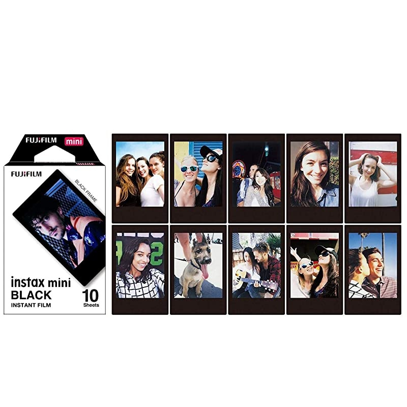 and Black and Sky Blue and Pink Lemonade instax Mini Films for Fuji instax Mini Set of 4 Packs x 40 Photos