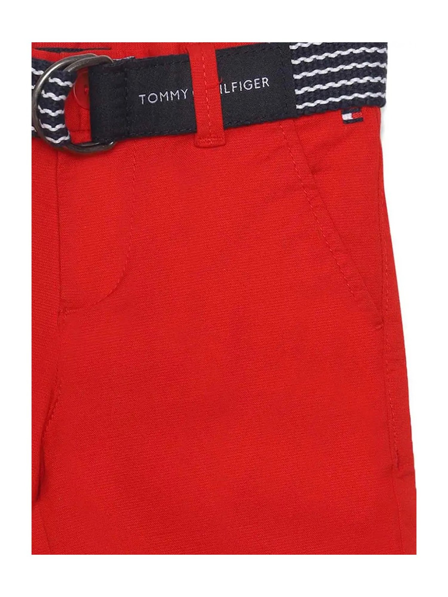 Tommy Hilfiger Kids Red Solid Shorts