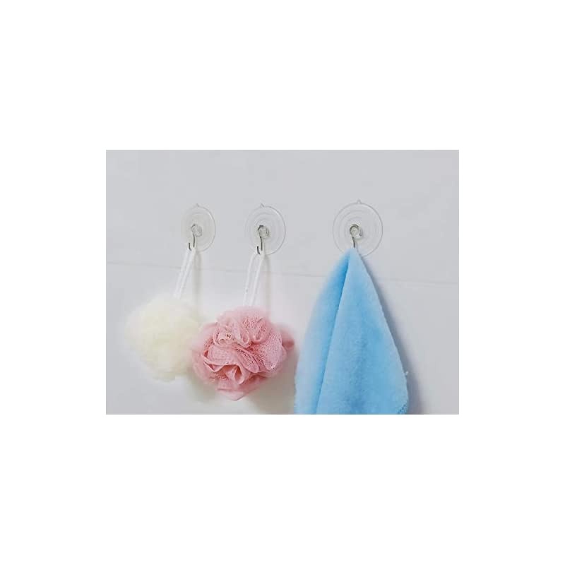 Suction Cup Hooks,2- 1/2 inch Removable Waterproof Stronge Powerful Hooks for Bathroom,Kitchen,Restroom (8 Pack)