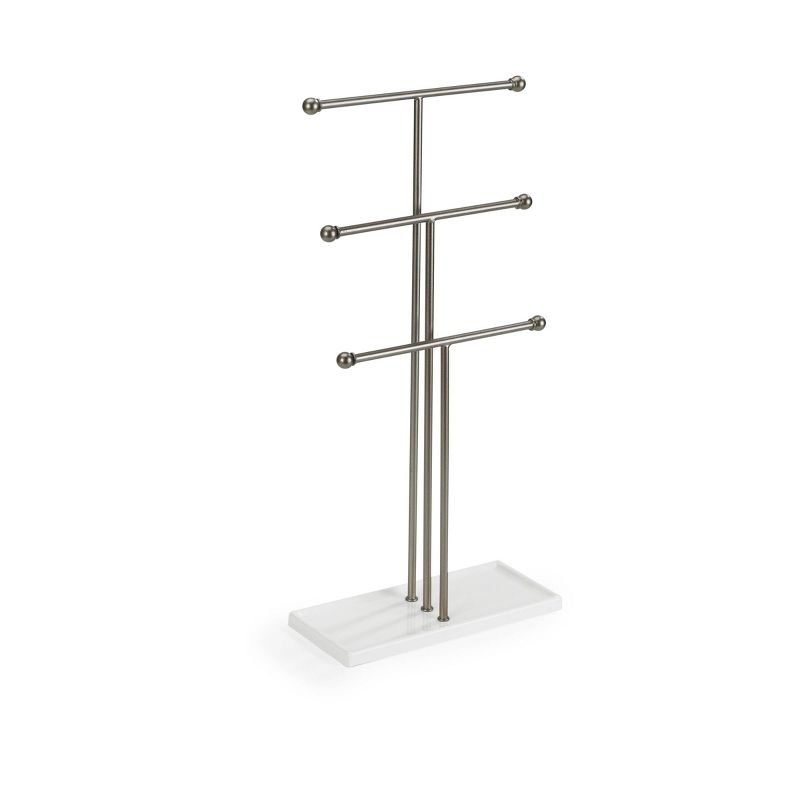 Trigem Jewelry Stand White/Nickel - Umbra