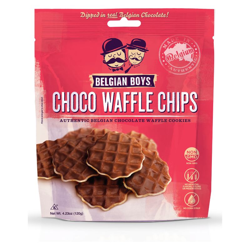 Belgian Boys Choco Waffle Chips - 4.23oz