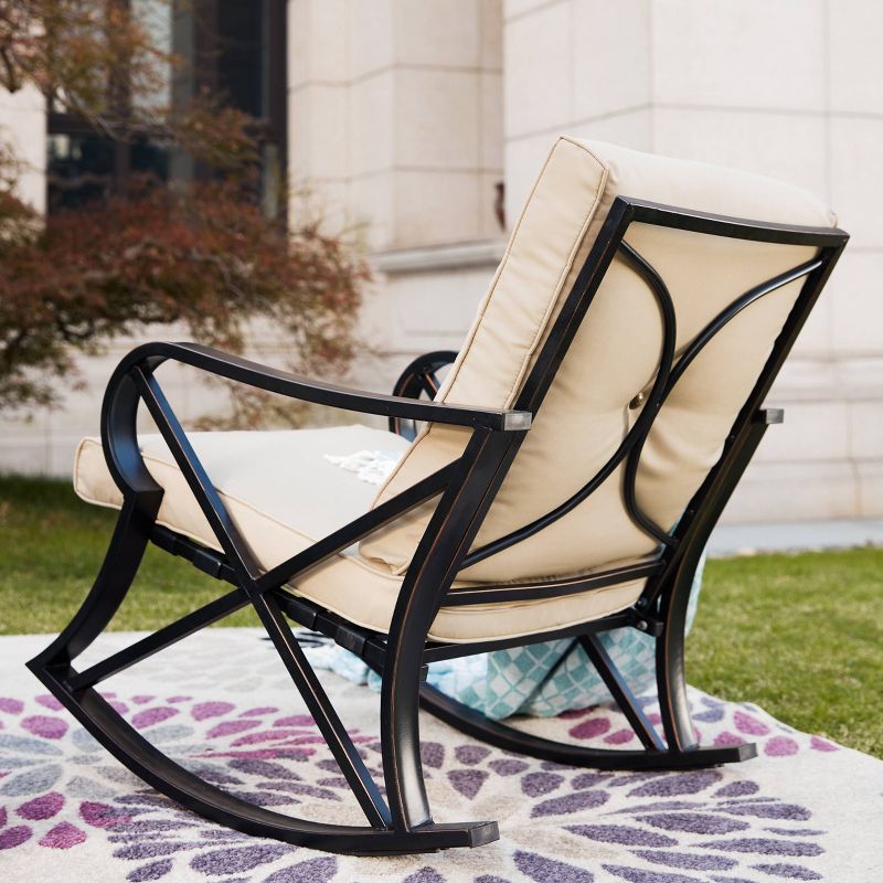 3pc Rocking Chair Patio Seating Set - Patio Festival