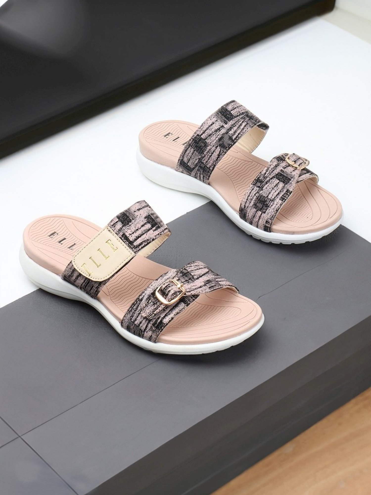 Elle Women's Pink Casual Wedges