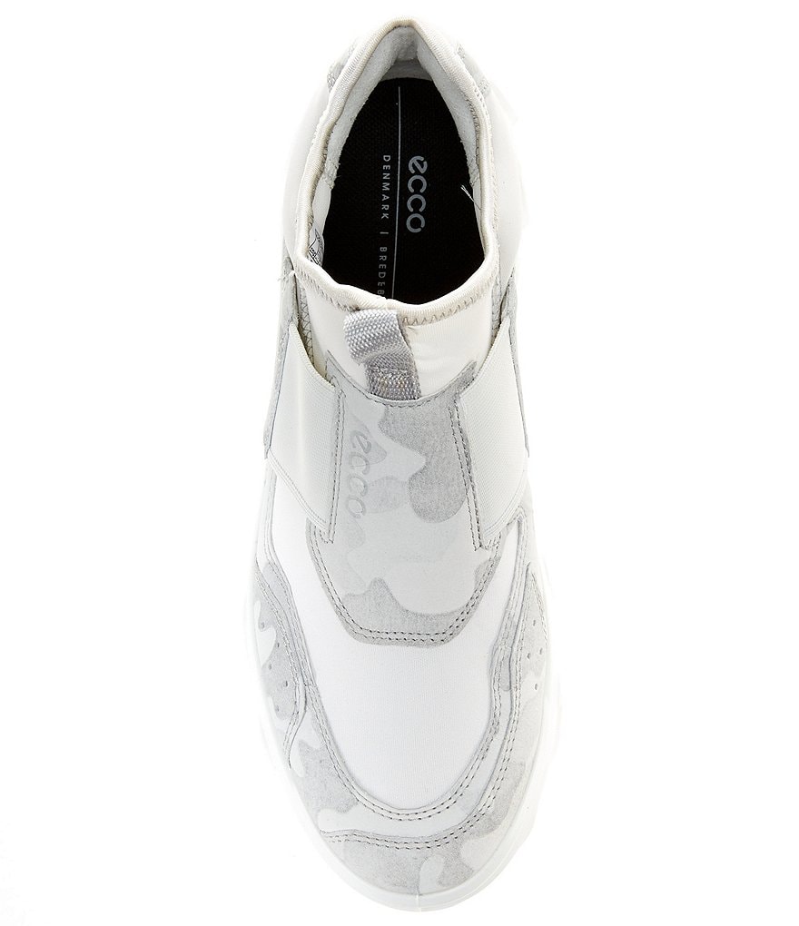 ECCO Motor Cross Camo Print Low Slip-On Sneakers