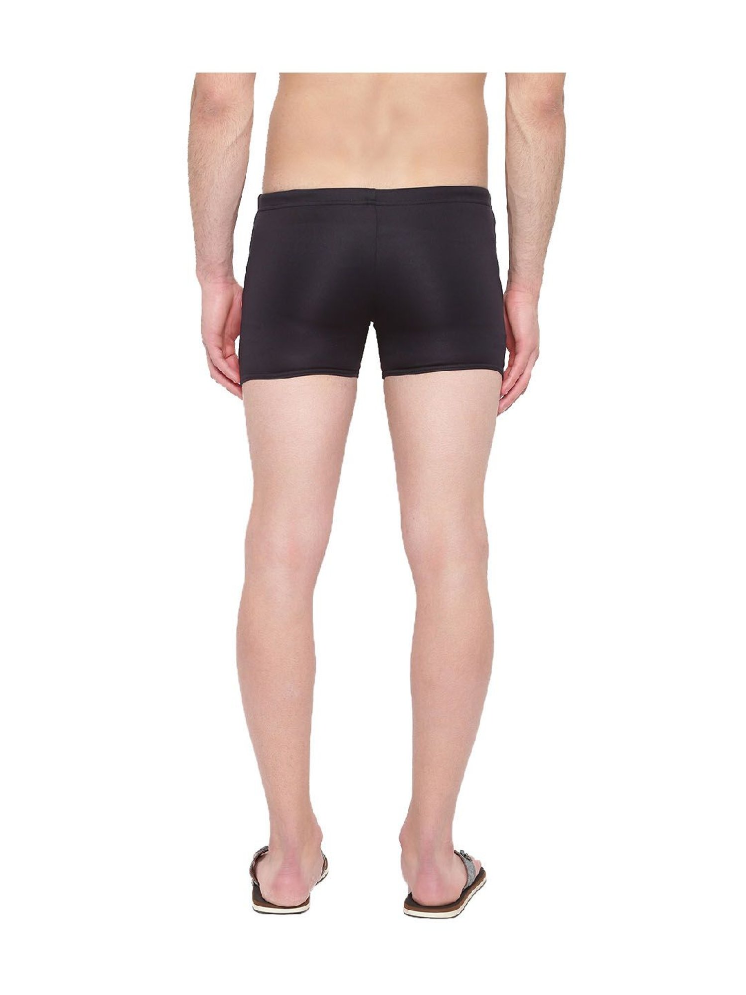 IO Black Skinny Fit Swim Shorts