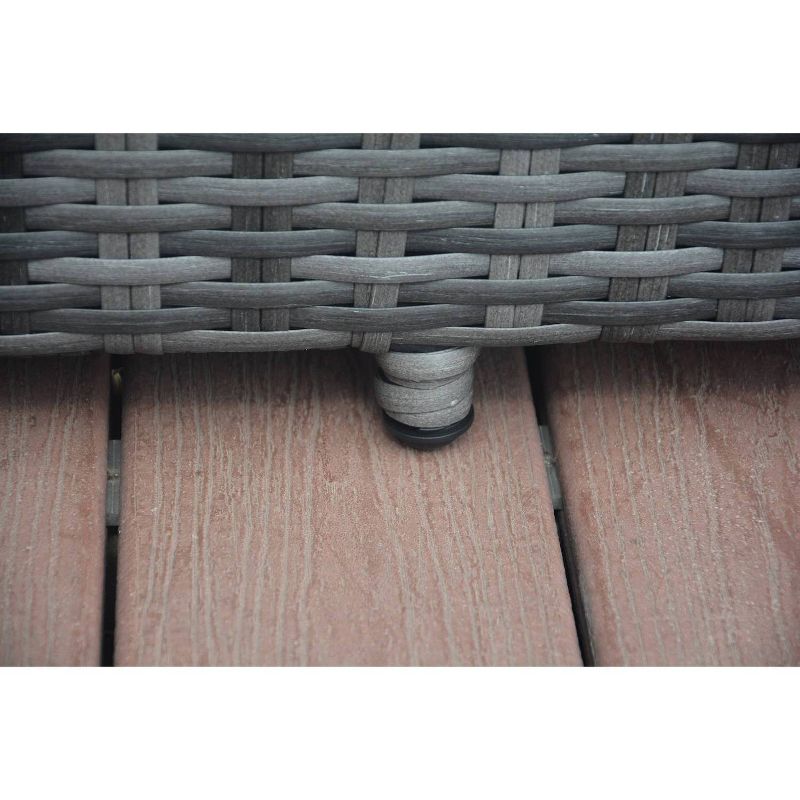 Vida 3pc Patio Chaise Lounge Set - Gray - Direct Wicker