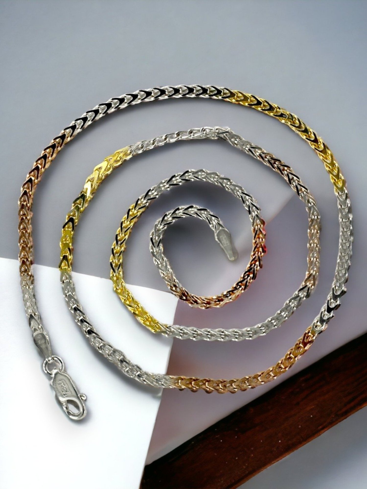 Taraash 92.5 Sterling Silver Chain for Women