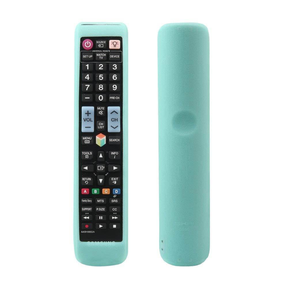 Samsung Remote Case SIKAI Silicone Protective Cover for Samsung BN59-01178W AA59-00652A AA59-00594A AA59-00582A HDTV Remote Control Shockproof Skin-Friendly Anti-Lost with Remote Loop (Luminous Blue)