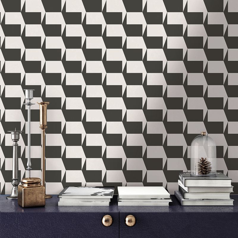 Tempaper Kids' Galaxy Self-Adhesive Removable Borders Wallpaper Out Of This World Black