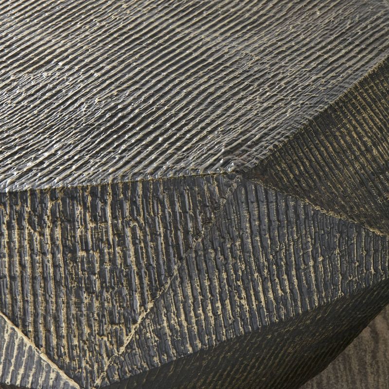 Donato Octagon Cocktail Table Brass - Steve Silver Co.