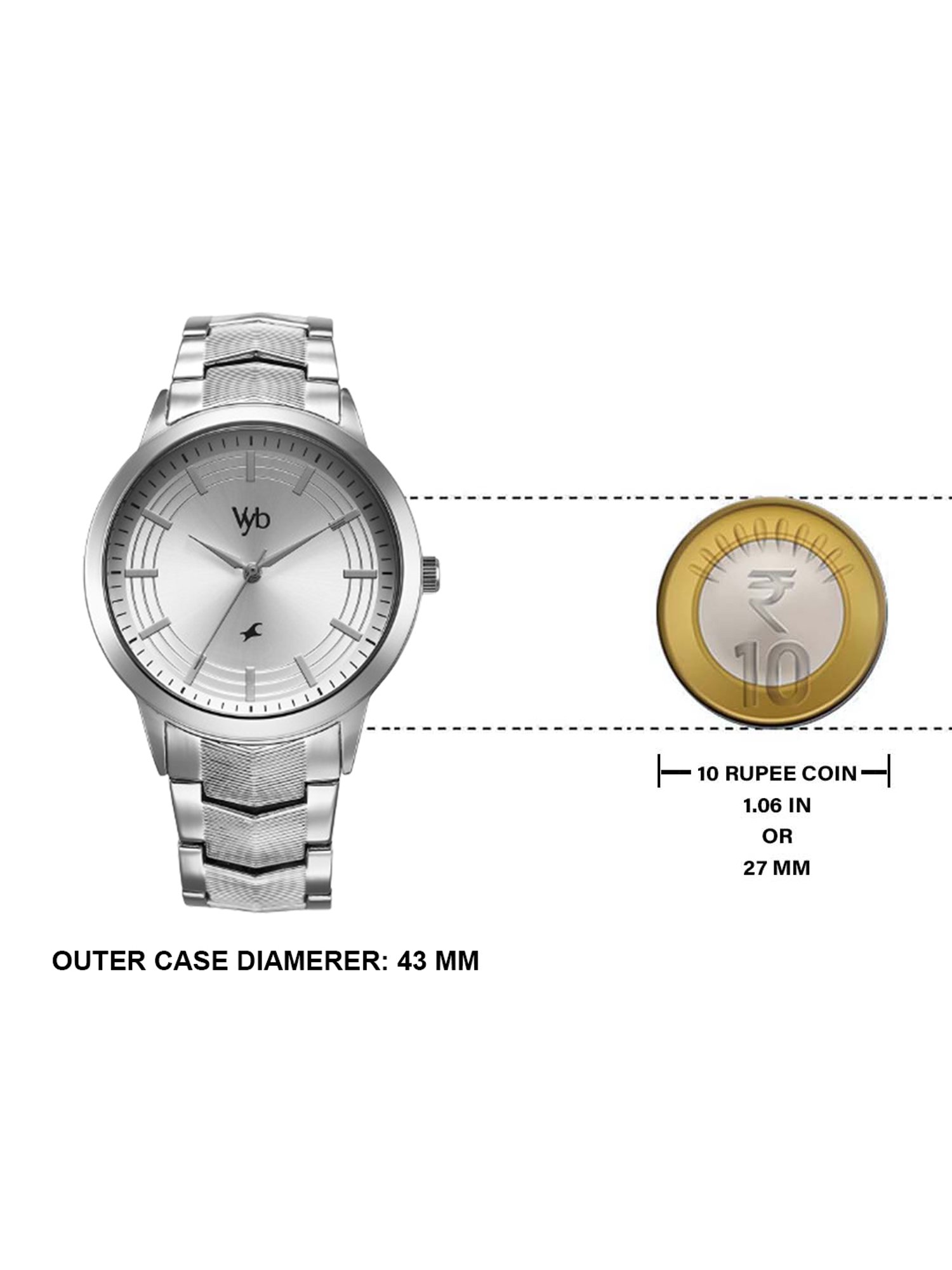 Fastrack Vyb 3.0 FV30002SM01W Analog Watch for Men