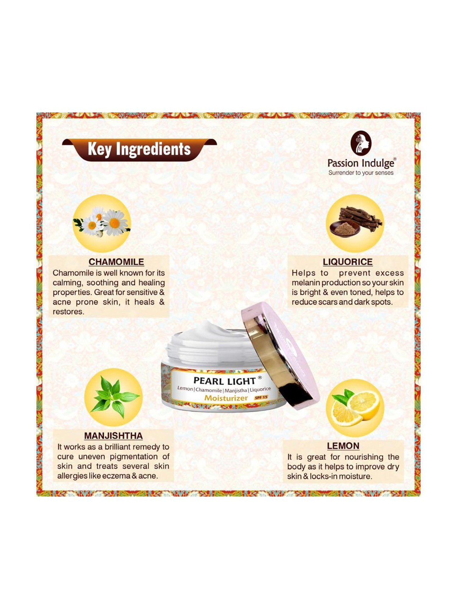 Passion Indulge Pearl Light Moisturizer - 50 gm