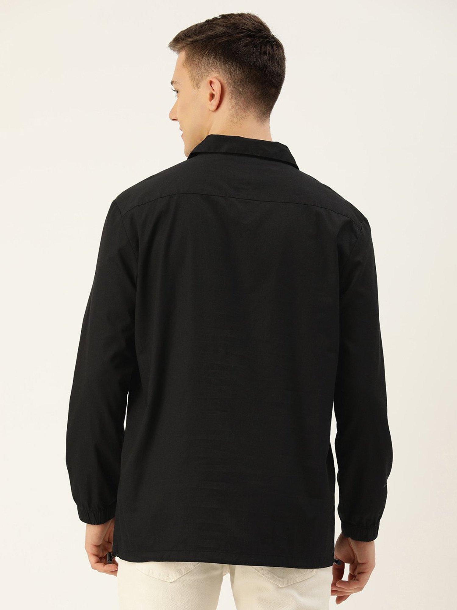 Bene Kleed Black Relaxed Fit Cotton Shirt