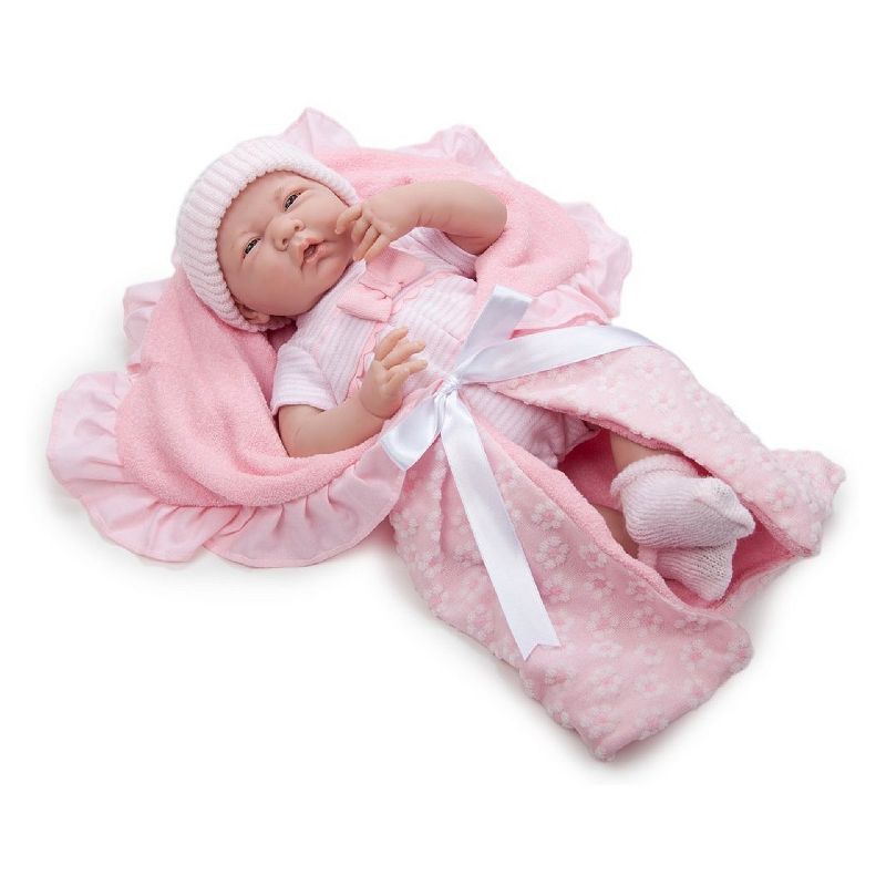 JC Toys La Newborn 15.5" Doll - Pink Deluxe Boutique Gift Set