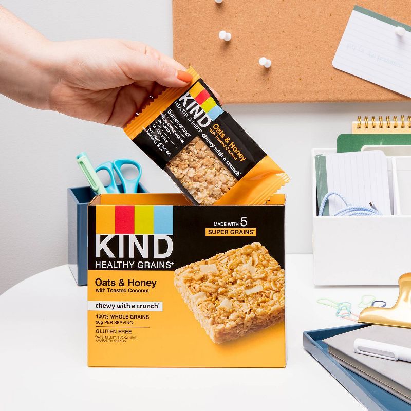 KIND Healthy Grains Bars Oats & Honey - 18oz/15ct