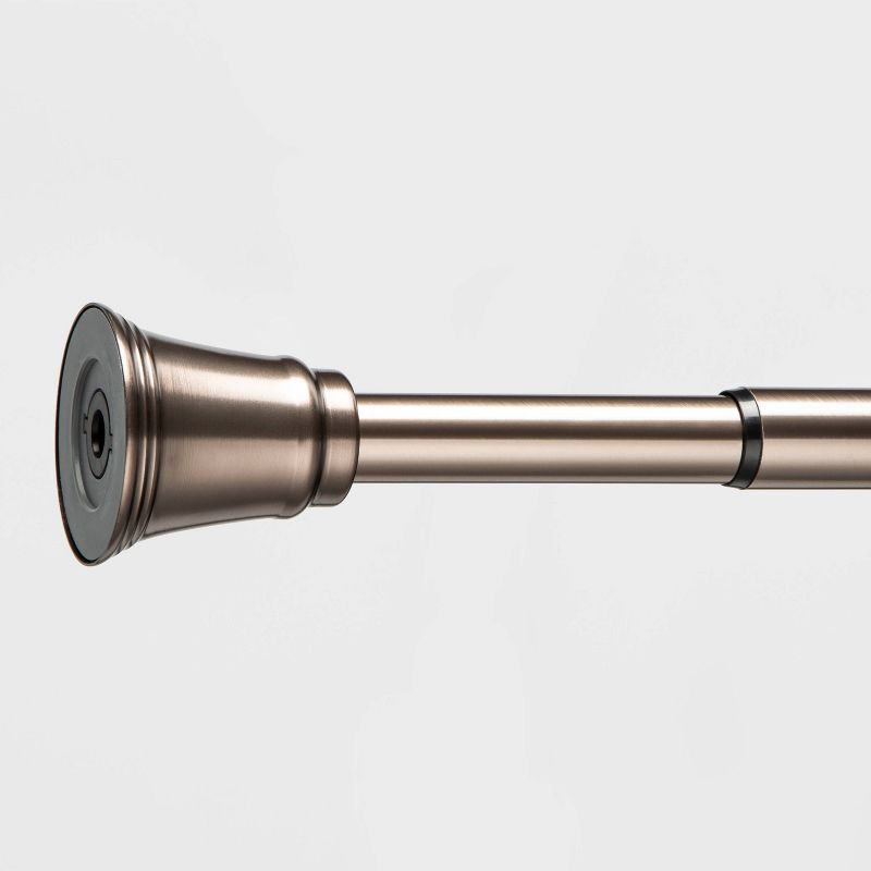 Loft by Umbra 36"-66" Soft Square Curtain Rod Set Oil Rubbed Bronze