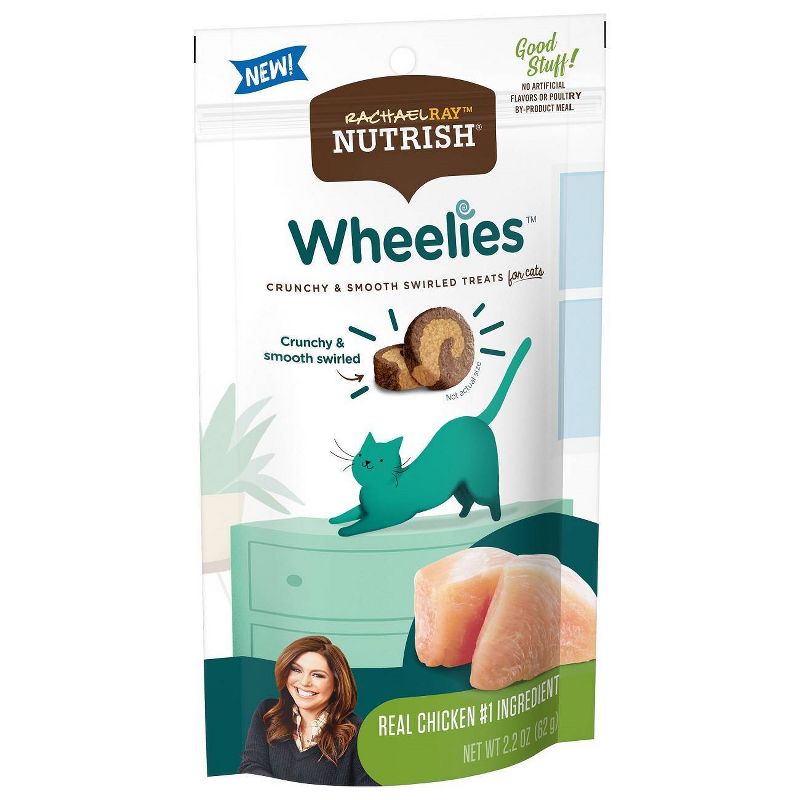 Rachael Ray Nutrish Wheelies Chicken Cat Treat -2.2oz
