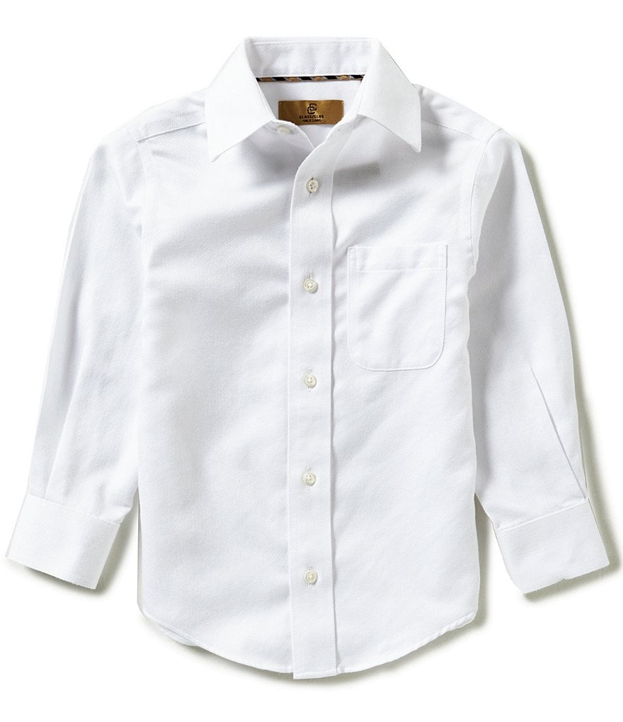 Class Club Gold Label Little Boys 2T-7 Long-Sleeve Herringbone Shirt