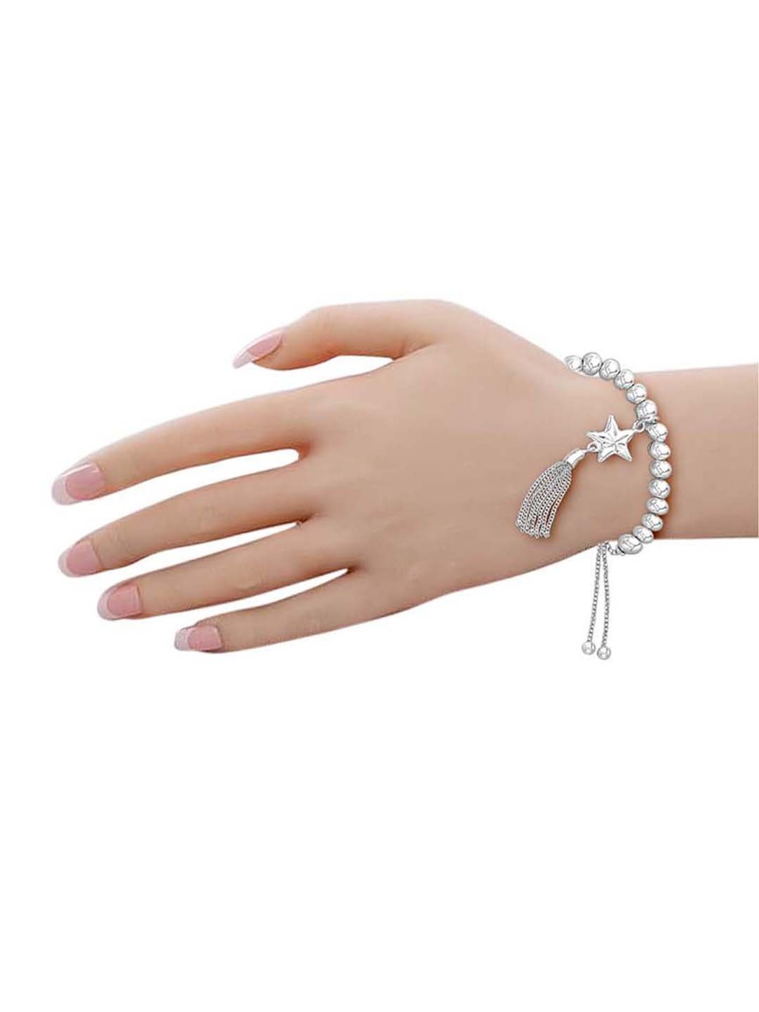 Taraash Star & Tassel 92.5 Sterling Silver Bracelet