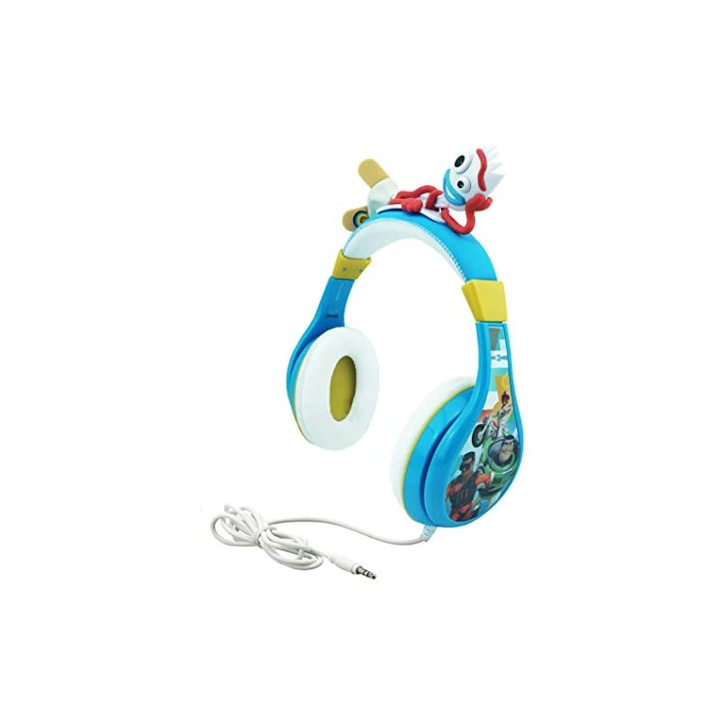Headphones for Toy Story 4 Forky Adjustable Stereo TangleFree 35Mm Jack Wired Cord Over Ear Headset for Children Parental Volume Control Kid Friendly Safe Perfect for School Home Travel