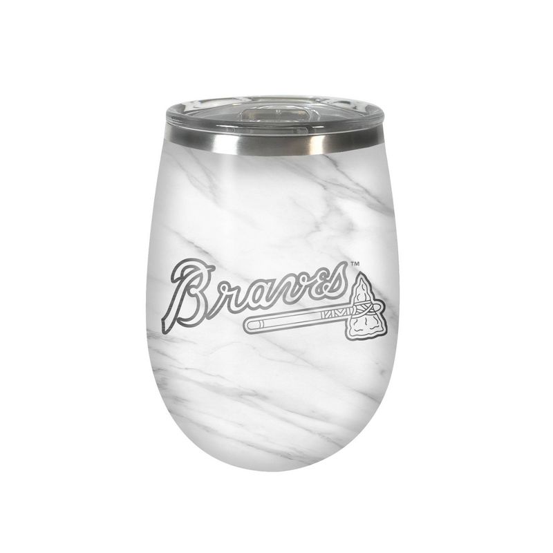 MLB Atlanta Braves 10oz Marble Wine Tumbler