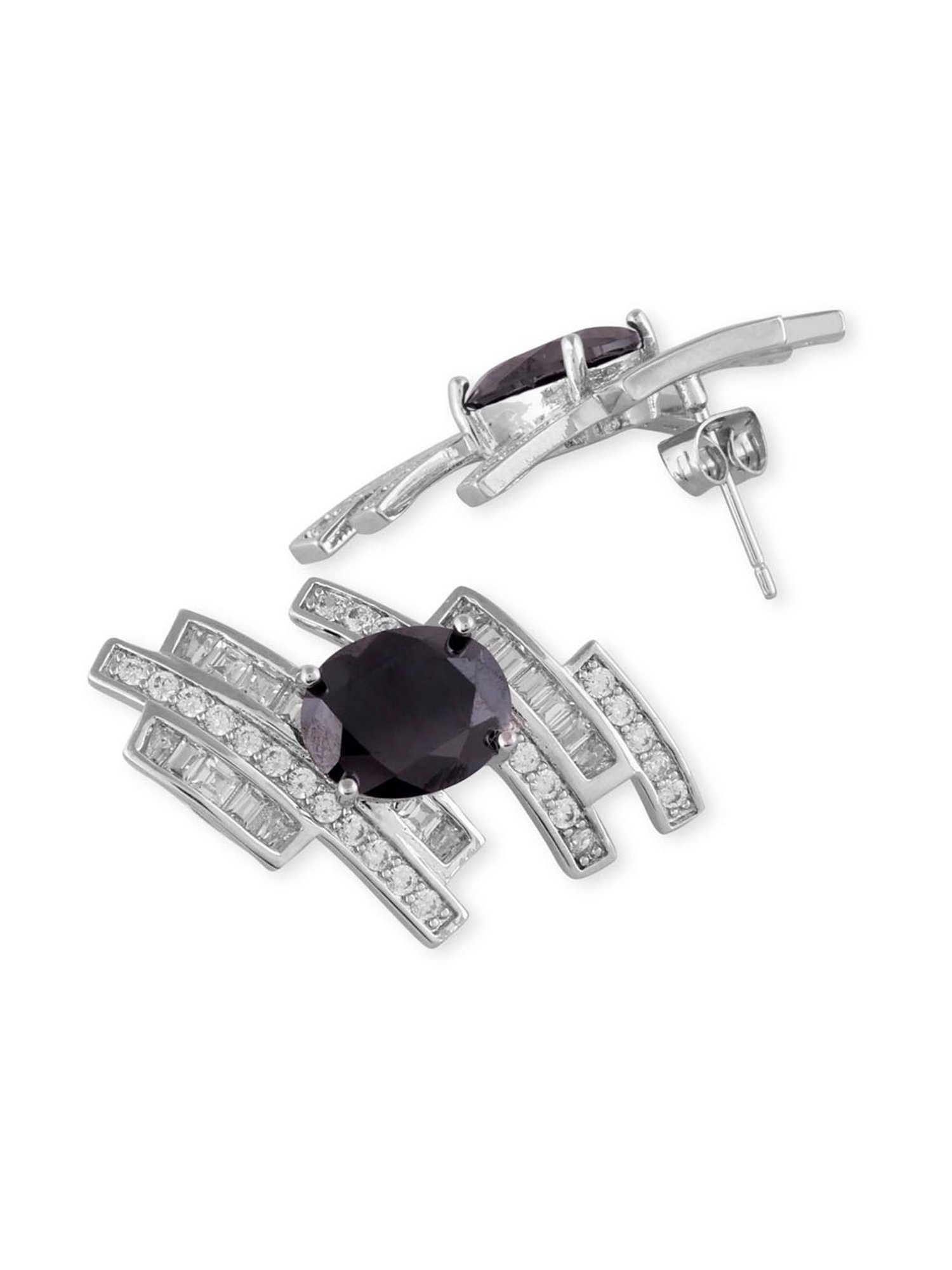 The Real Effect London Silver Earrings for Women