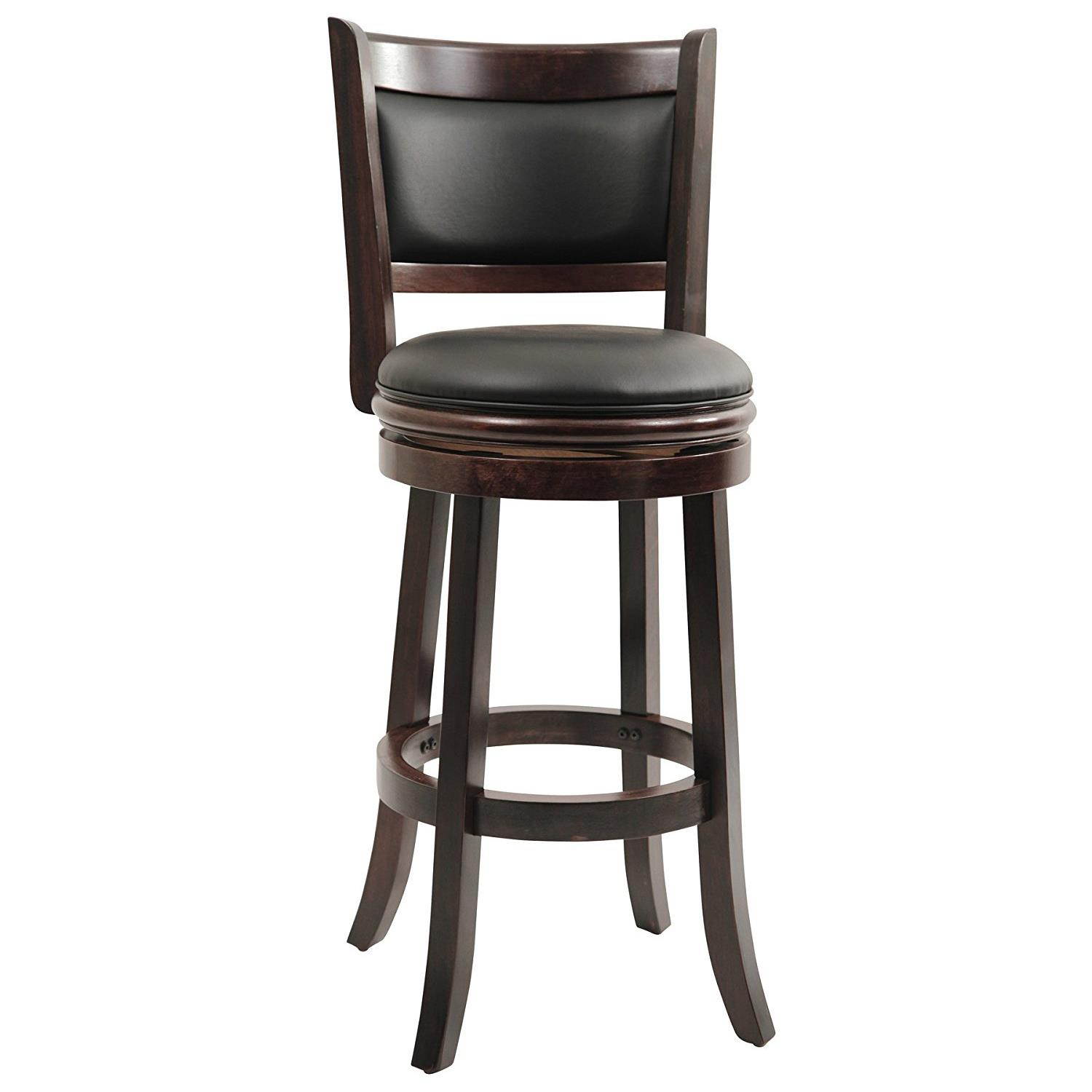 Boraam 29" Augusta Swivel Stool in Cappuccino Finish