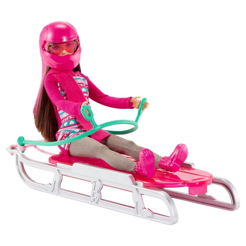 Barbie Sisters' Sledding Fun and Doll Playset