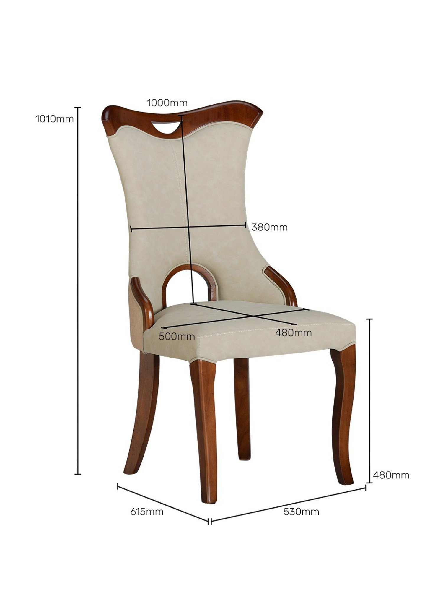 Nilkamal Olivia Brown Solid Wood - Rubberwood 6 Seater Dinning Table set