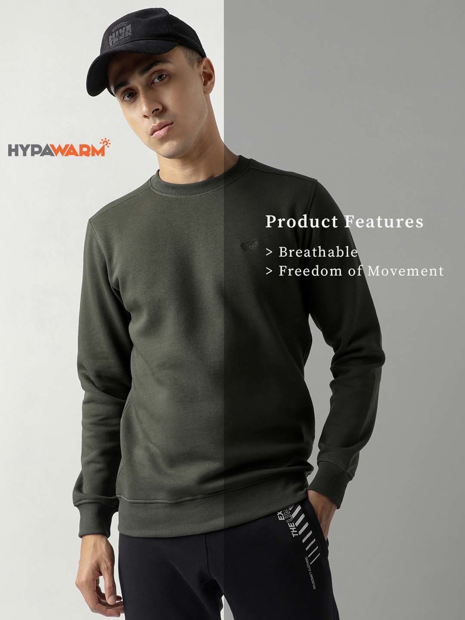 Wildcraft Olive Regular Fit Sweatshirt
