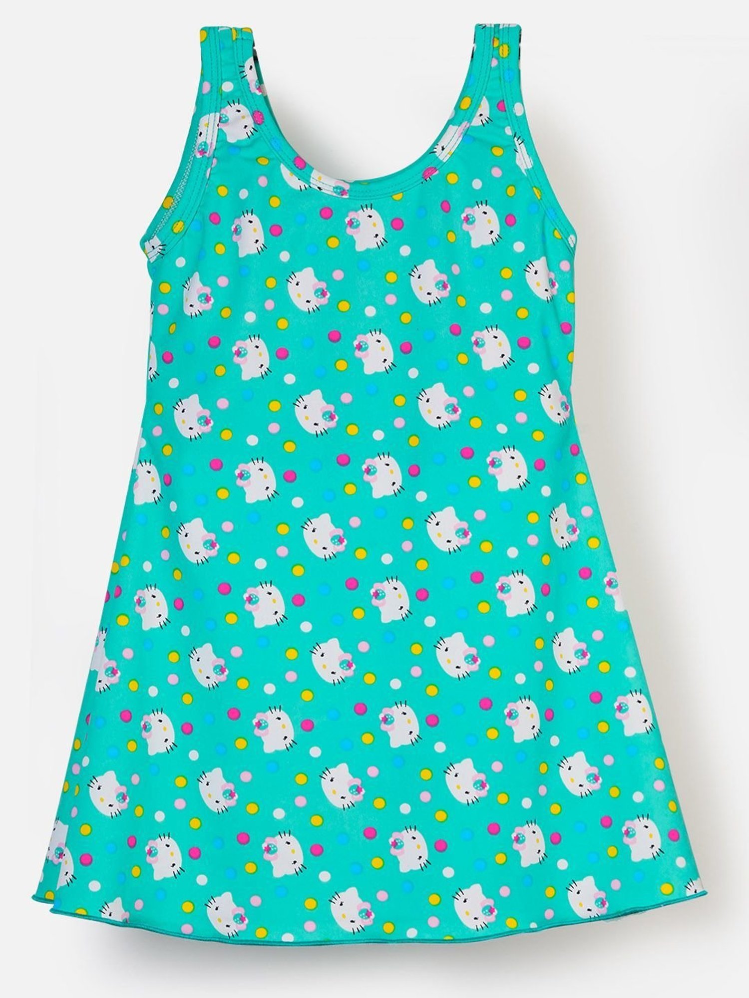 Cukoo Kids Red Printed Swimsuit