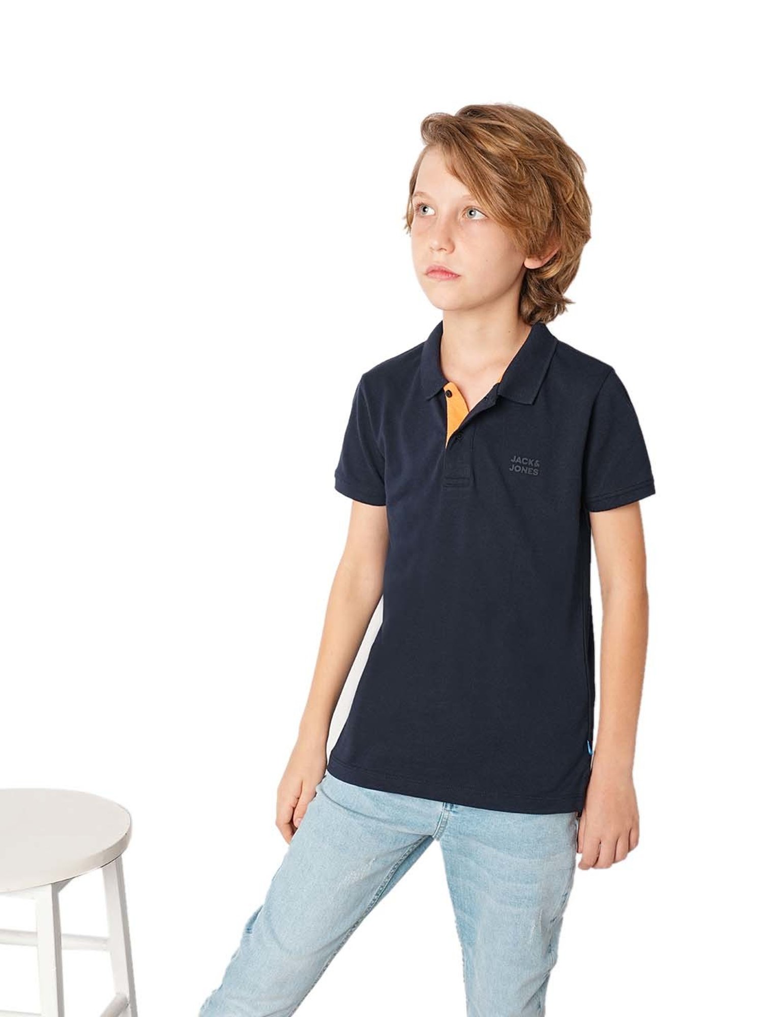 Pantaloons Junior Multicolor Cotton Striped Polo T-Shirt