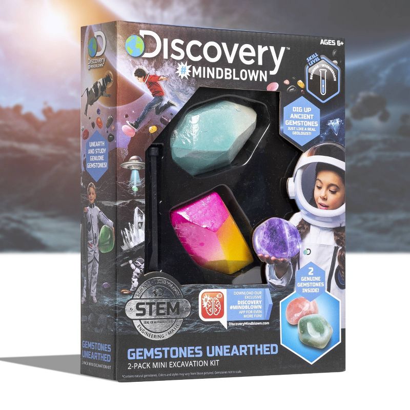 Discovery Kids Toy Excavation Science Kit Mini Gemstone 2pc