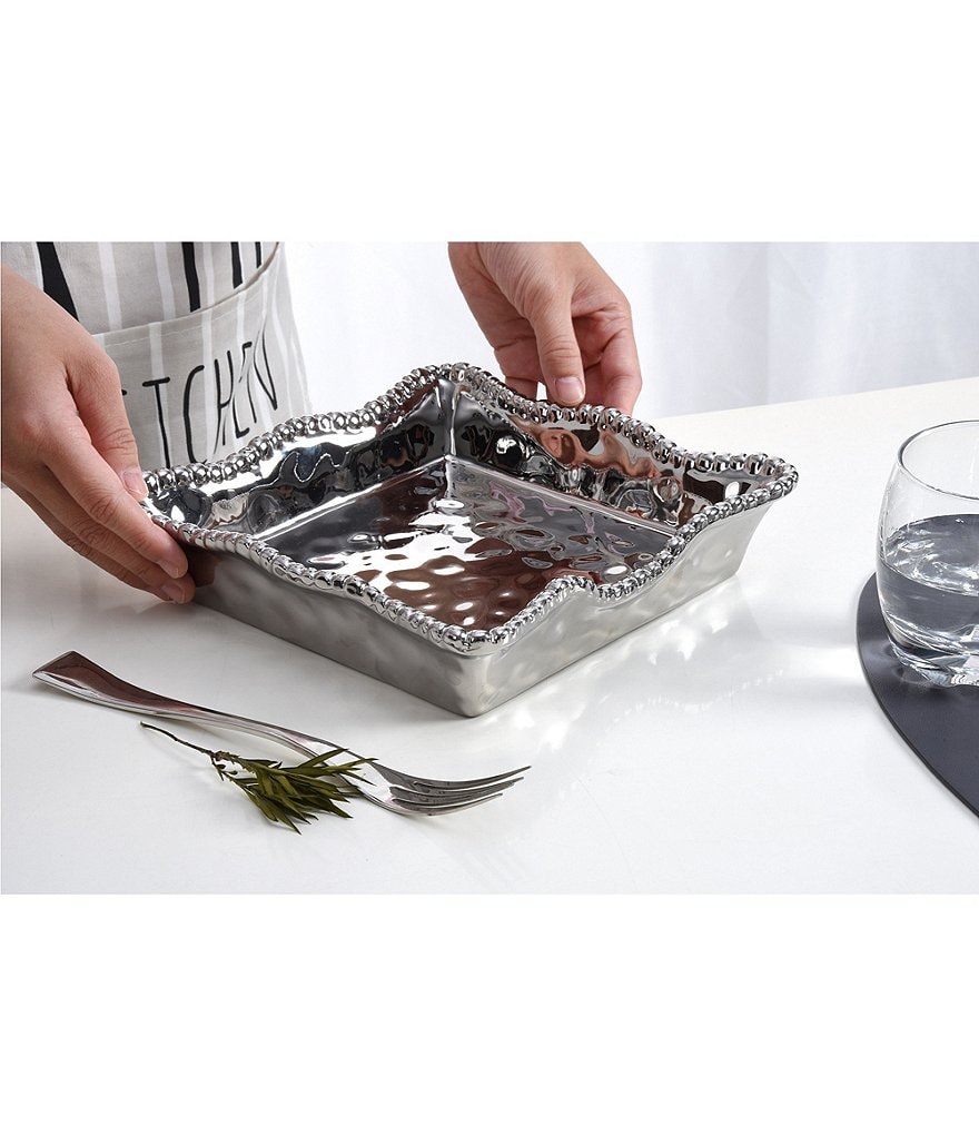 Pampa Bay Verona Porcelain Silver Luncheon Napkin Holder