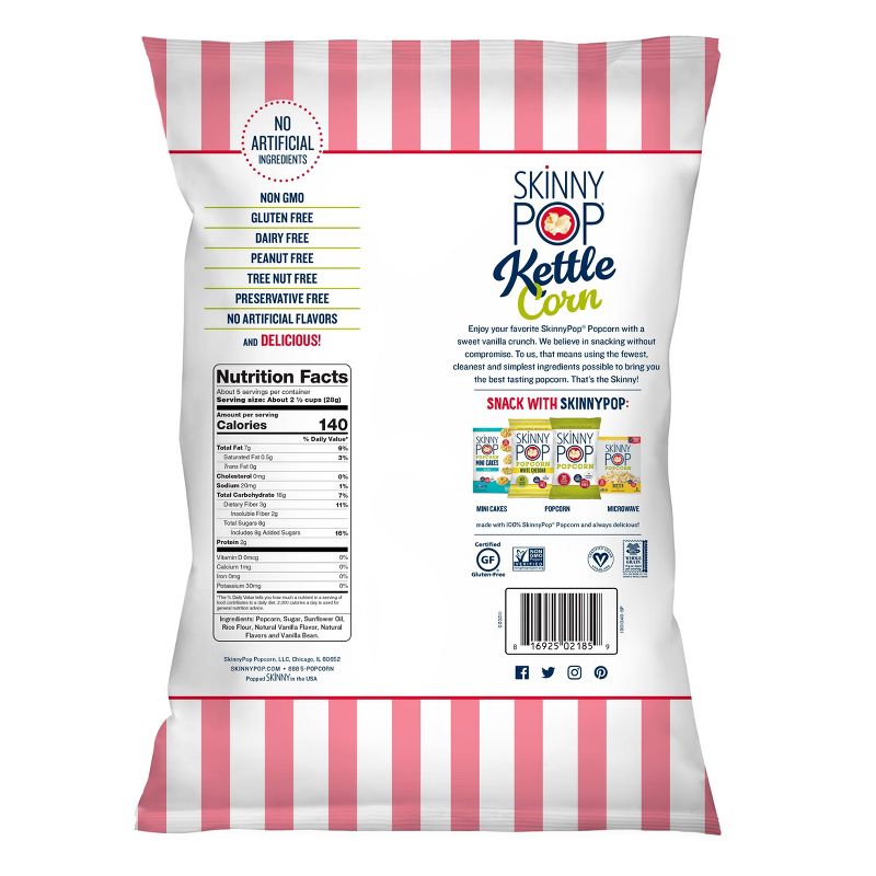 SkinnyPop Vanilla Kettle - 5.3oz