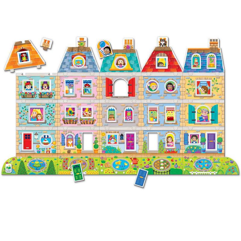 The Learning Journey  Puzzle Doubles! Create A Scene Neighborhood 60+ pieces.