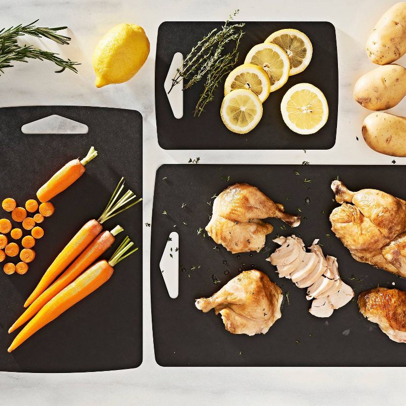 Epicurean 3pc Prep Cutting Board Set Slate