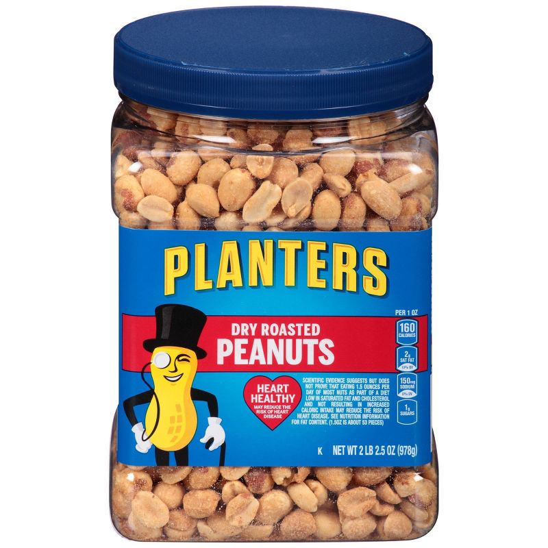 Planters Dry Roasted Peanuts - 34.5oz