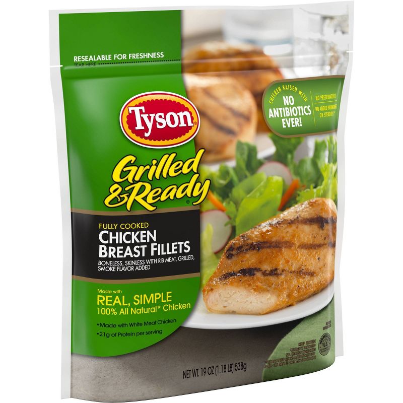 Tyson Grilled & Ready Chicken Breast Fillets - Frozen - 19oz