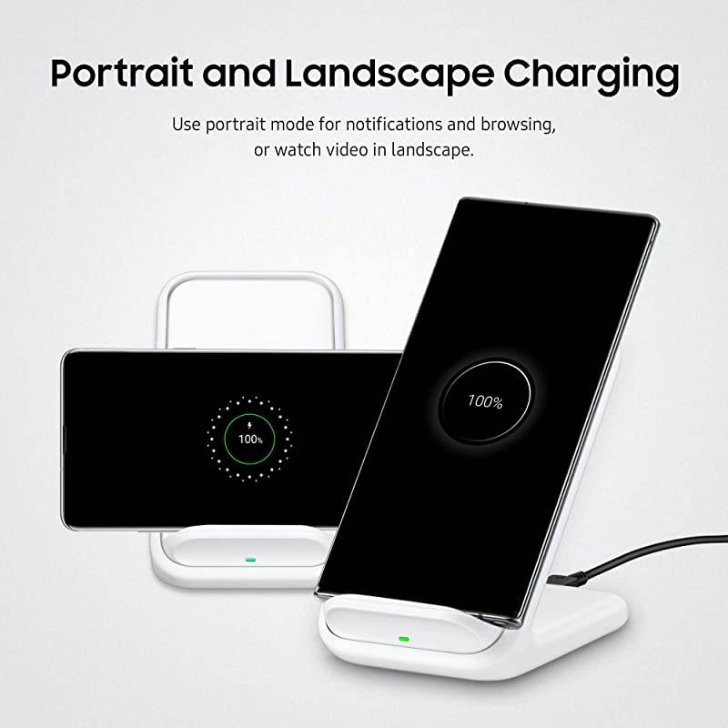 15W Fast Charge 20 Wireless Charger Stand White US Version with Warranty