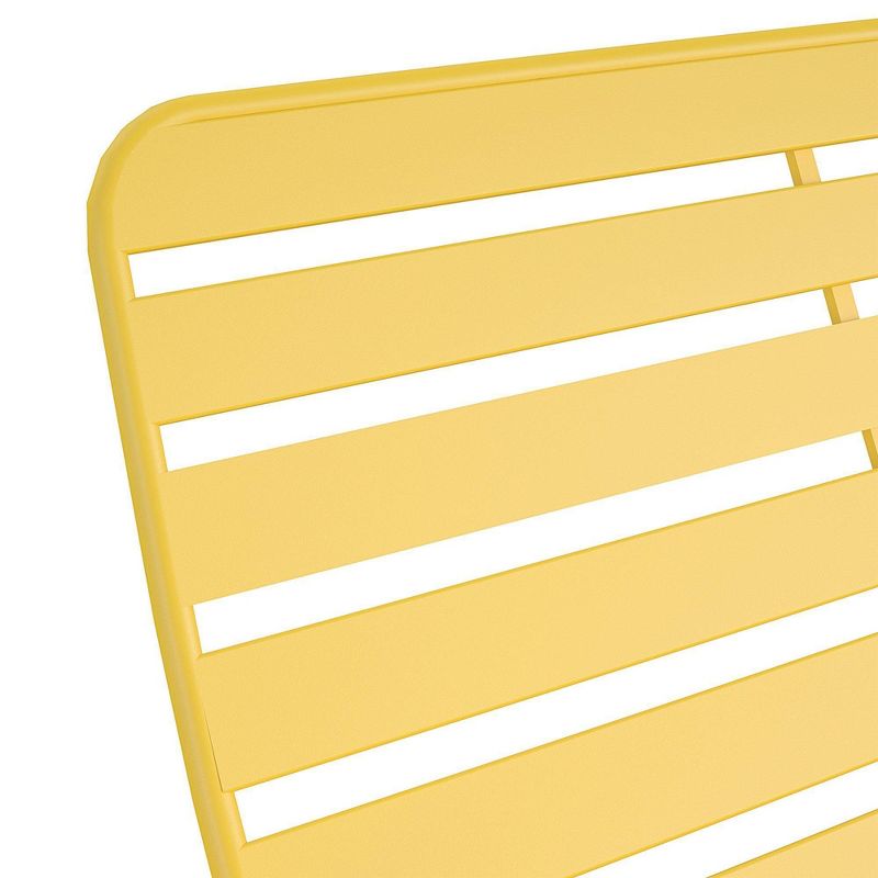 Roberta Outdoor/Indoor Rocker Loveseat - Yellow - Novogratz