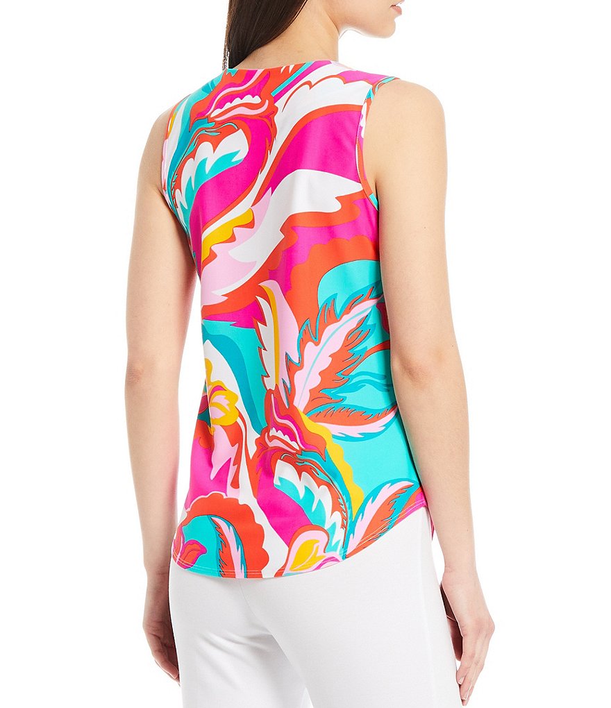 Jude Connally Ali Sleeveless Split Round Neck Shell