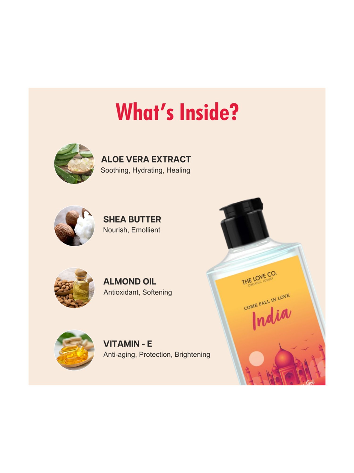 The Love Co. India Bath & Shower Gel - 250 ml