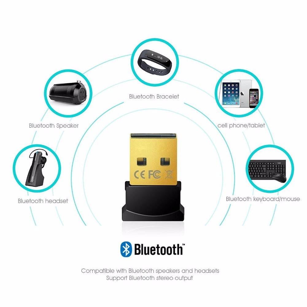 USB Bluetooth Adapter V 4.0 Dual Mode Wireless Bluetooth Dongle CSR 4.0 USB 2.0/3.0 Portable For Win 7 8 10 Vista XP
