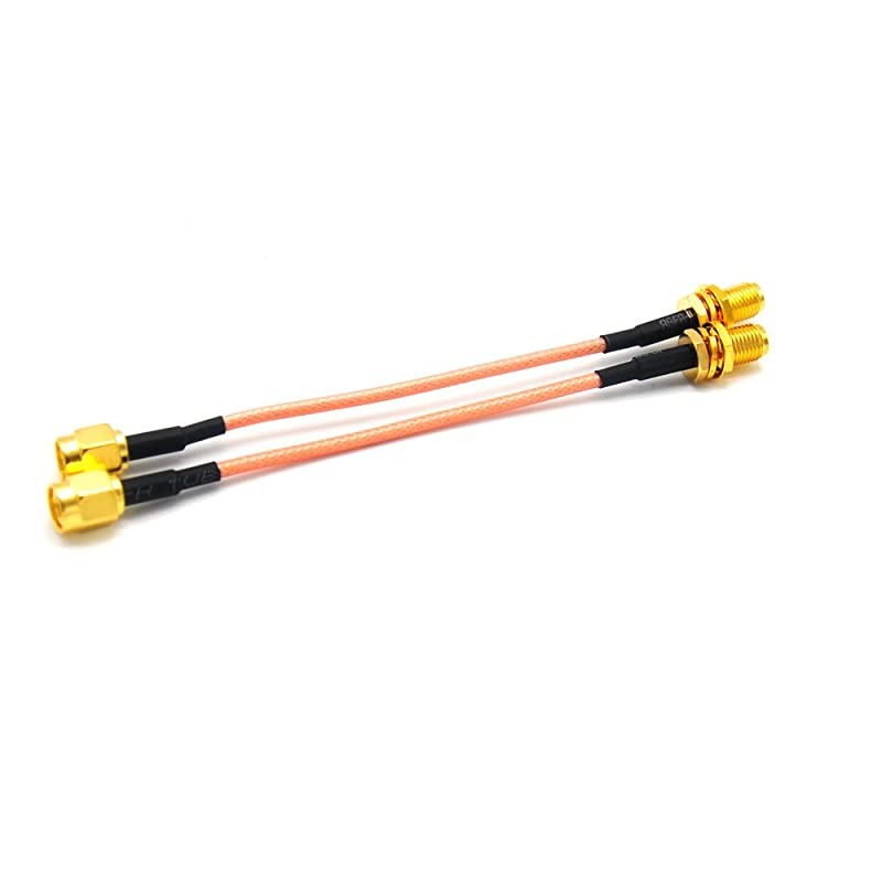 2pcs 90mm FPV Antenna Extension Cable RPSMA Male to RPSMA Female Antenna Adapter