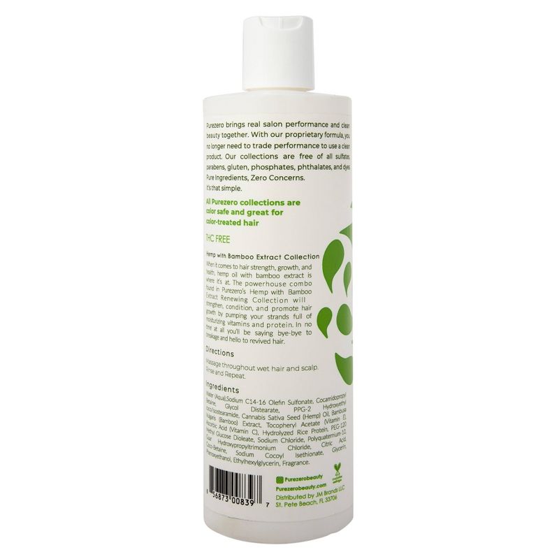 Purezero Hemp and Bamboo Renewing Shampoo - 12 fl oz