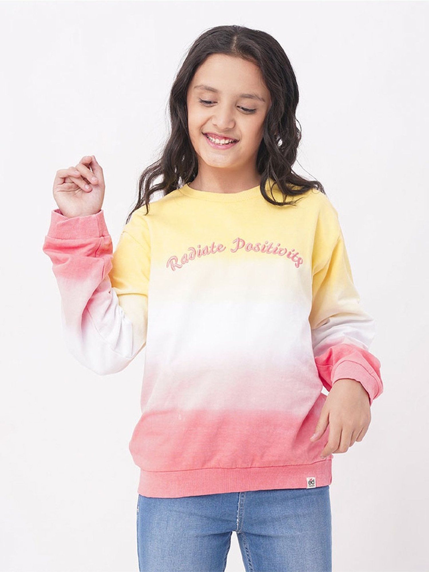 Edheads Kids Multicolor Cotton Printed Full Sleeves Sweatshirt