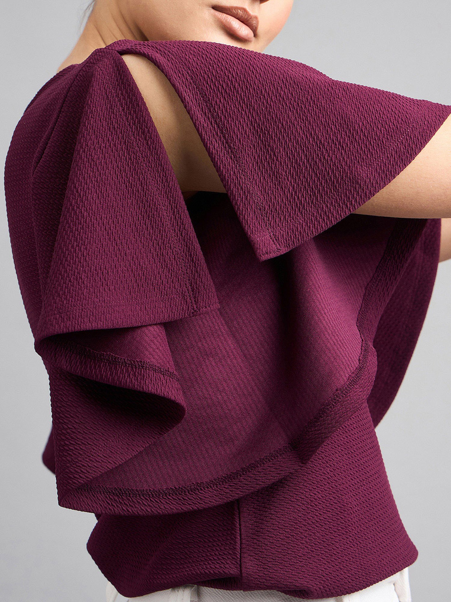 Style Quotient Maroon Regular Fit Top