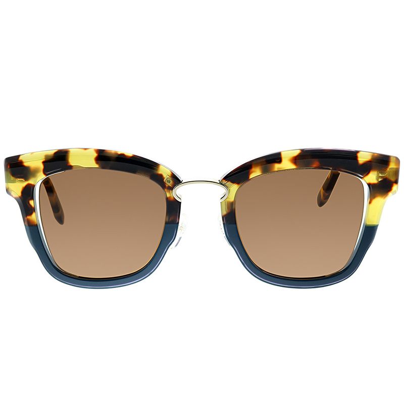 Salvatore Ferragamo SF 886 287 Womens Square Sunglasses Light Havana on Blue 48mm